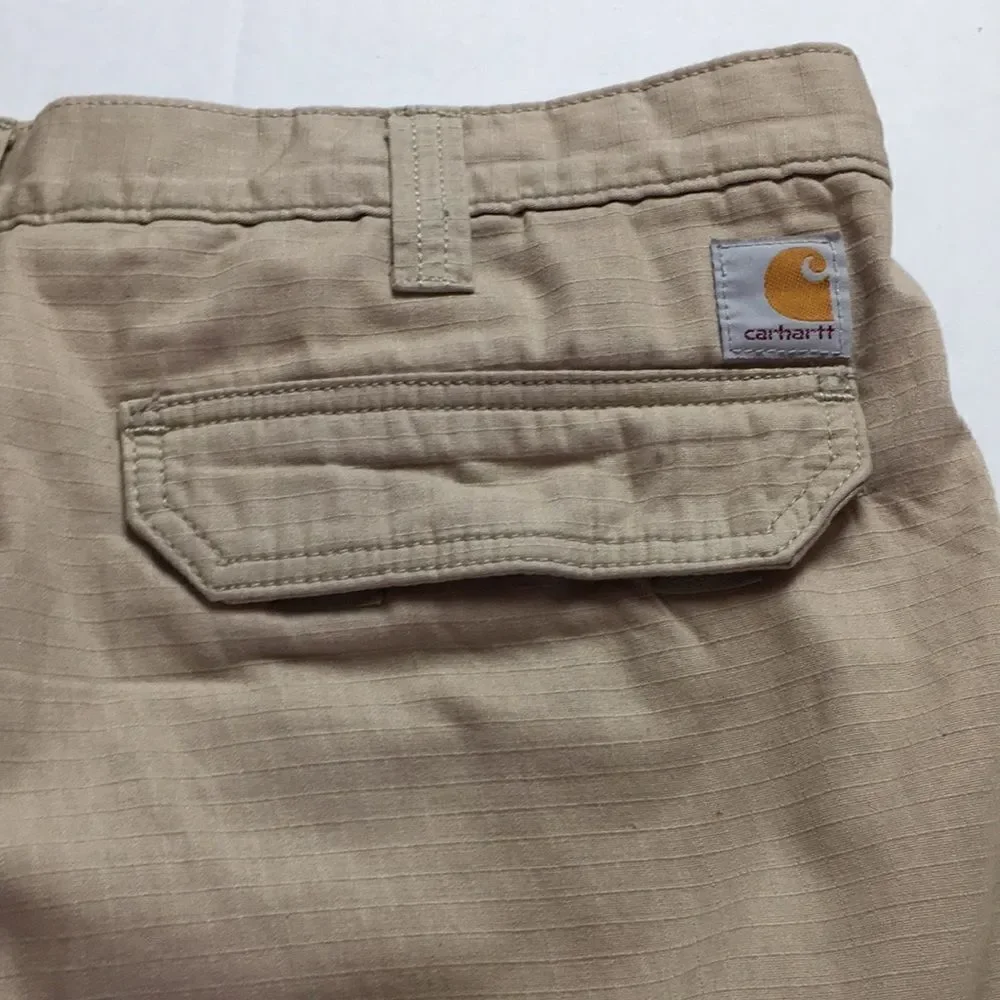 Carhartt Men's Khaki Force Relaxed Fit Cargo Shorts Sz 38